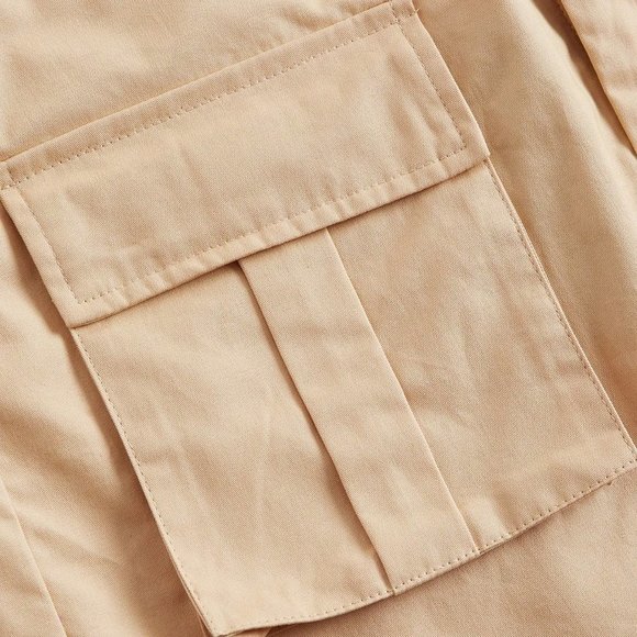 Apricot Casual Womens Flap Pocket Cargo Skirt - Picture 4 of 4
